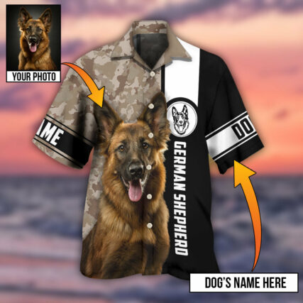 German Shepherd My Lovely Dog Custom Photo Personalized - Hawaiian Shirt - Owl Ohh - Owl Ohh
