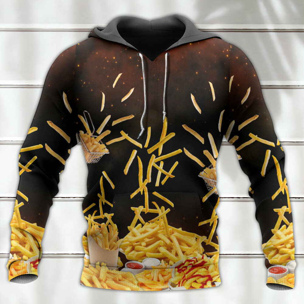 Food French Fries Fast Food Delicious - Hoodie - Owl Ohh - Owl Ohh