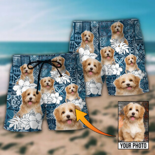 Dog Summer Aloha Custom Photo - Beach Short - Owl Ohh - Owl Ohh