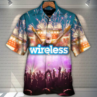 Music Event Wireless Festival - Hawaiian Shirt - Owl Ohh for men and women, kids - Owl Ohh