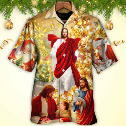Christmas Jesus Is The Magic Of Christmas - Hawaiian Shirt - Owl Ohh for men and women, kids - Owl Ohh