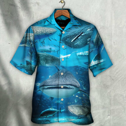Shark - Swim With Whale Sharks - Hawaiian Shirt - Owl Ohh for men and women, kids - Owl Ohh
