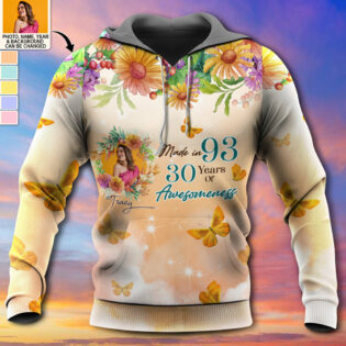 Made In 83 40 Years Of Awesomeness Hoodie Beautiful Gift Custom Photo Personalized - Hoodie - Personalized Photo Gifts - Owl Ohh