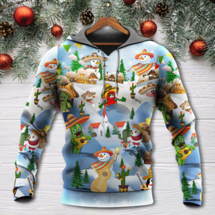 Christmas Mexican Say Merry Xmas - Hoodie - Owl Ohh - Owl Ohh