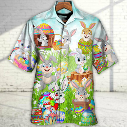 Easter Im So Egg Funny Rabbit - Hawaiian Shirt - Owl Ohh for men and women, kids - Owl Ohh