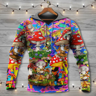 Hippie Mushroom Happy Together - Hoodie - Owl Ohh - Owl Ohh