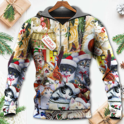 Christmas Cat Love Xmas - Hoodie - Owl Ohh - Owl Ohh