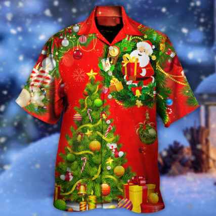Christmas Tree Red Style - Hawaiian Shirt - Owl Ohh - Owl Ohh
