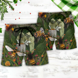 Bee Alert Beekeeper Vintage Style - Beach Short - Owl Ohh - Owl Ohh