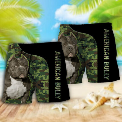 American Bully Dog Lover - Beach Short - Owl Ohh - Owl Ohh