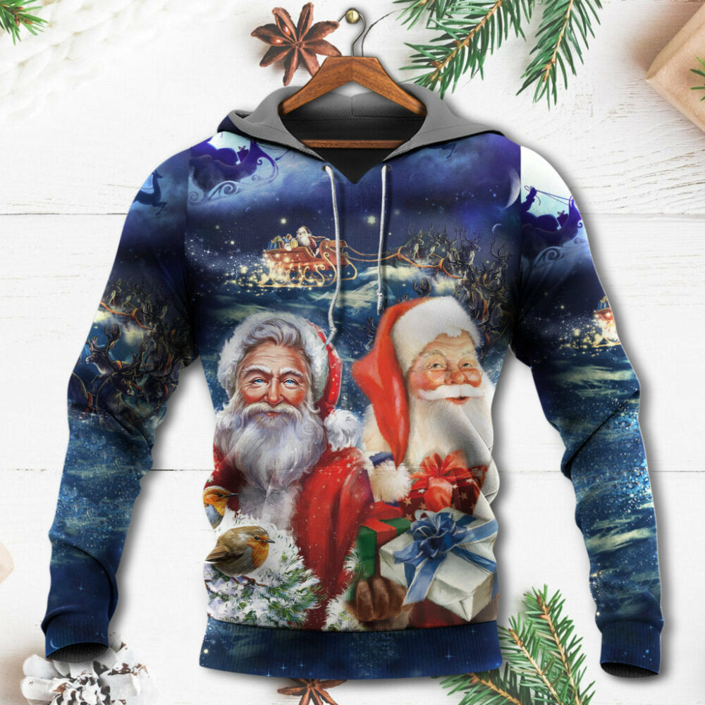 Christmas Santa Claus Snow - Hoodie - Owl Ohh - Owl Ohh