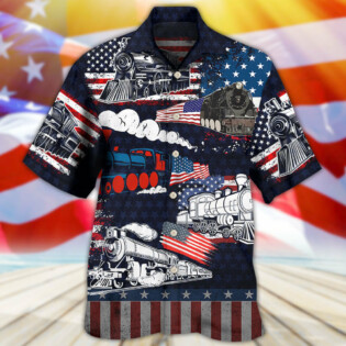 Train Independence Day - Hawaiian Shirt - Owl Ohh - Owl Ohh