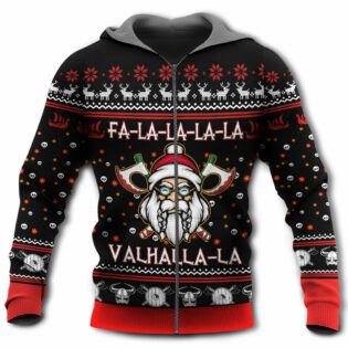 Viking Valhalla White And Red - Hoodie - Owl Ohh - Owl Ohh