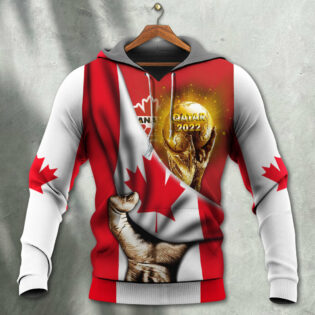 World Cup Qatar 2022 Canada Will Be The Champion Flag Vintage - Hoodie - Owl Ohh - Owl Ohh