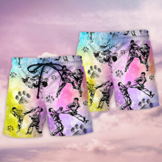Karate And Dogs I Like - Beach Short - Owl Ohh - Owl Ohh