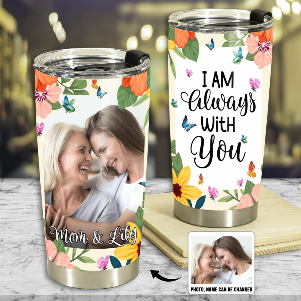 Mother's Day I Love You Tropical Vibe Custom Photo Personalized - Tumbler - Personalized Photo Gifts-Owl Ohh