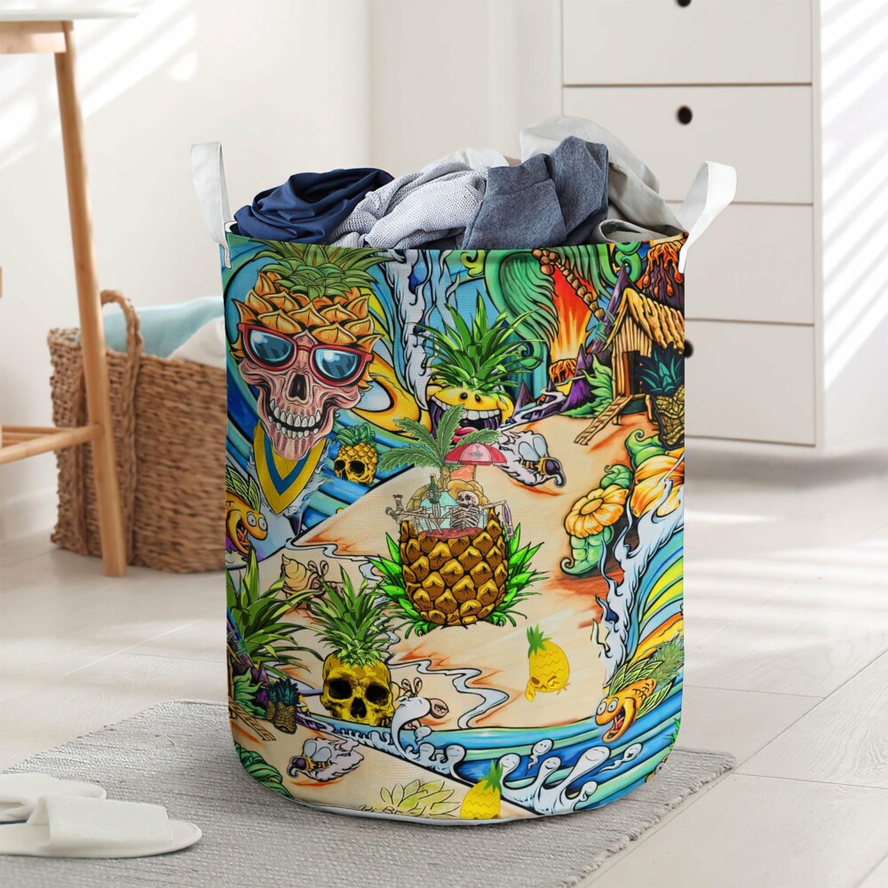 Skull Pineapple Fruit Amazing - Laundry Basket - Owl Ohh - Owl Ohh