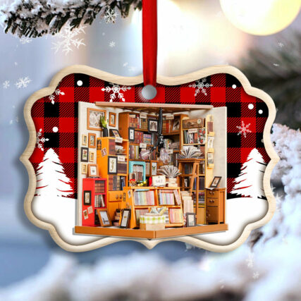 Bookstore Christmas A Book Is A Dream That You Hold In Your Hands - Horizonal Ornament - Owl Ohh - Owl Ohh