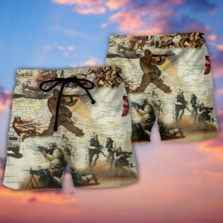 Veteran Memory Soldier's Prayer - Beach Short - Owl Ohh - Owl Ohh