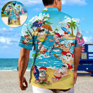 Christmas In July Santa Keeping The Christmas Spirit Alive Year Round - Hawaiian Shirt - Owl Ohh-Owl Ohh