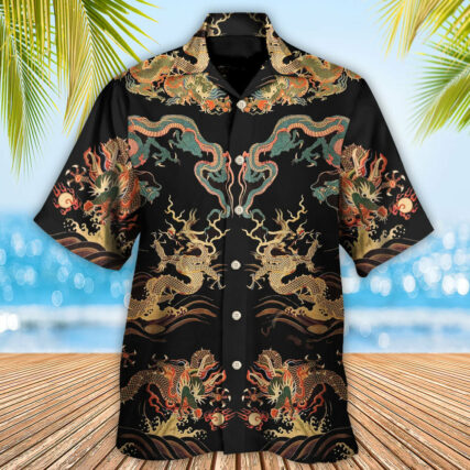 Dragon Chinese Dragon Royal - Hawaiian Shirt - Owl Ohh - Owl Ohh