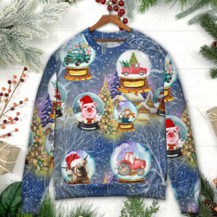 Christmas Farmer Xmas Funny Global - Sweater - Ugly Christmas Sweaters - Owl Ohh - Owl Ohh