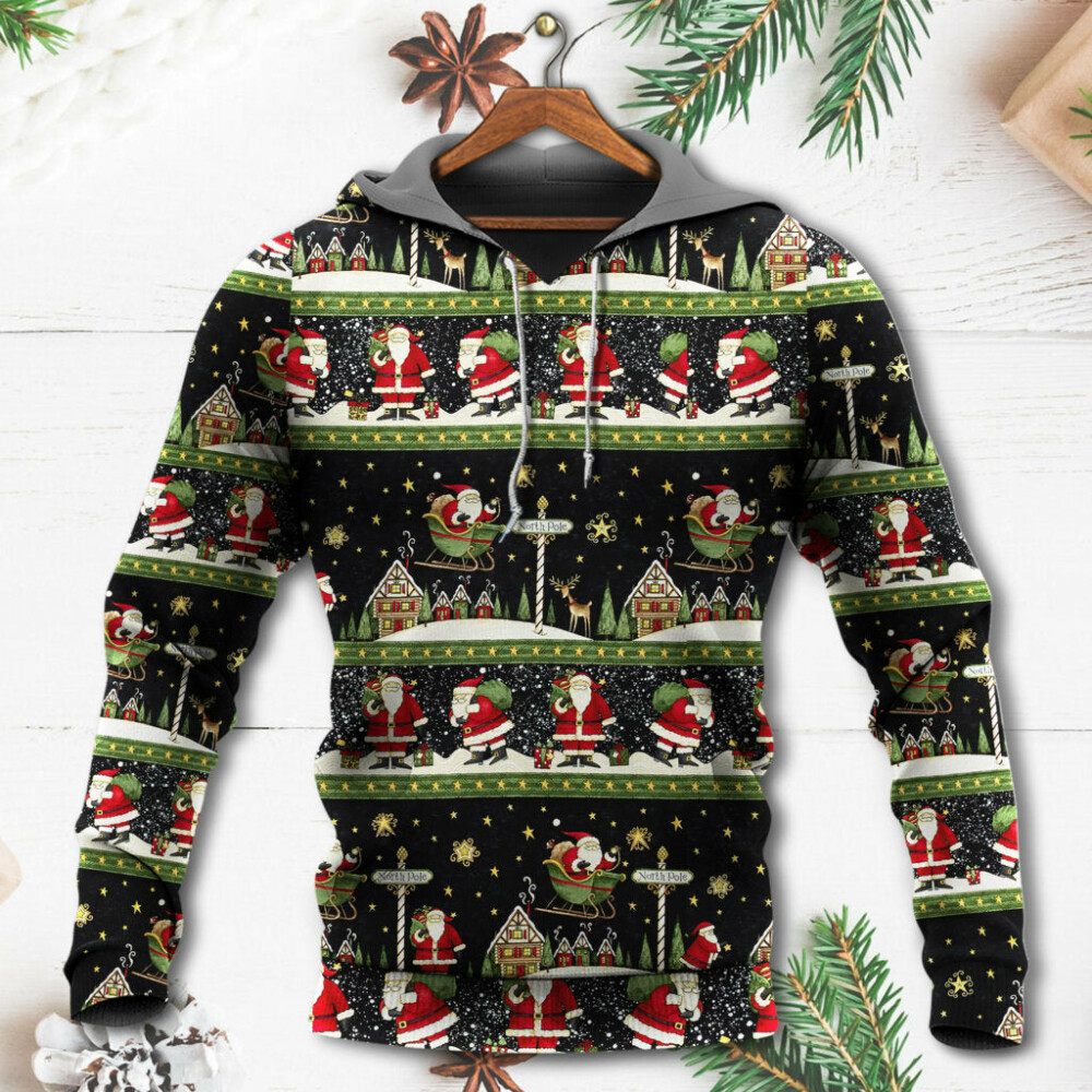 Christmas Santa Claus Big Night - Hoodie - Owl Ohh - Owl Ohh