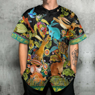 Turtle And Rabbit Slow And Steady Wins The Race - Baseball Jersey - Owl Ohh - Owl Ohh