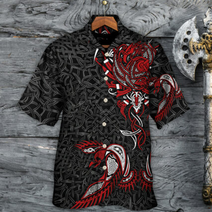 Viking War Raven Life Style - Hawaiian Shirt - Owl Ohh - Owl Ohh