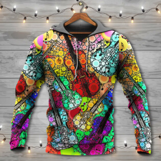 Guitar Scroll Bubble Colorful - Hoodie - Owl Ohh - Owl Ohh