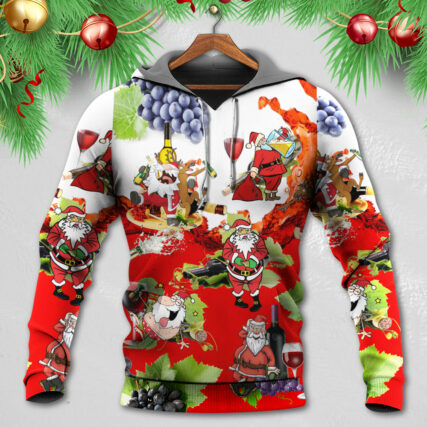 Christmas Santa Get Drunk At Christmas Party - Hoodie - Owl Ohh - Owl Ohh