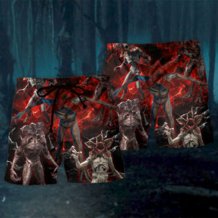 Demogorgon Death Invasion Style - Beach Short - Owl Ohh - Owl Ohh