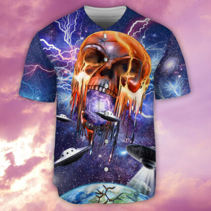 Skull Love Galaxy - Baseball Jersey - Owl Ohh - Owl Ohh