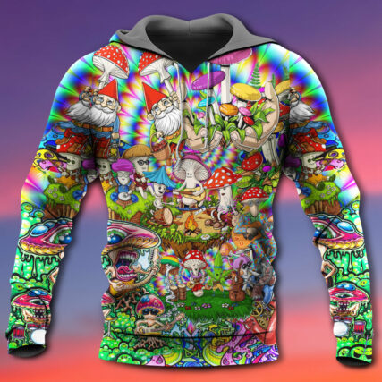 Hippie Mushroom Music Band Of Life - Hoodie - Owl Ohh - Owl Ohh