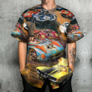 Car Racing Fast Style - Baseball Jersey - Owl Ohh - Owl Ohh