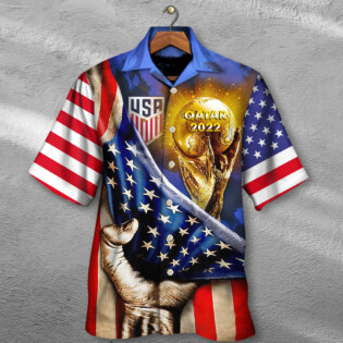 World Cup Qatar 2022 USA Will Be The Champion Flag Vintage - Hawaiian Shirt - Owl Ohh - Owl Ohh