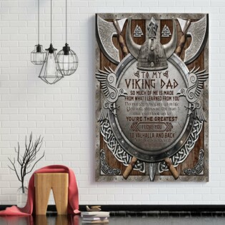 Viking To My Dad I Love You - Vertical Poster - Owl Ohh - Owl Ohh