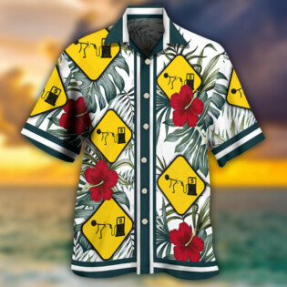 Gas Pump Get Screwed Funny Tropical - Hawaiian Shirt - Owl Ohh - Owl Ohh