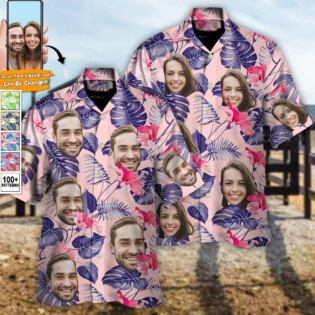 Couple Funny Tropical Style Custom Photo - Hawaiian Shirt - Personalized Photo Gifts for men and women, kids - Owl Ohh