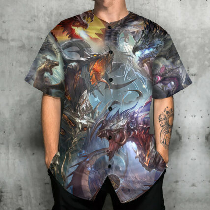 Dragon Fantasy World Dragon Magic - Baseball Jersey - Owl Ohh - Owl Ohh