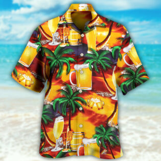 Beer In Paradise Tropical - Hawaiian Shirt - Owl Ohh - Owl Ohh