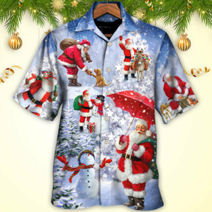 Christmas Santa Is Always With You Story Night Christmas Tree - Hawaiian Shirt - Owl Ohh - Owl Ohh