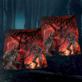 Demogorgon Scary Monster Universe - Beach Short - Owl Ohh - Owl Ohh