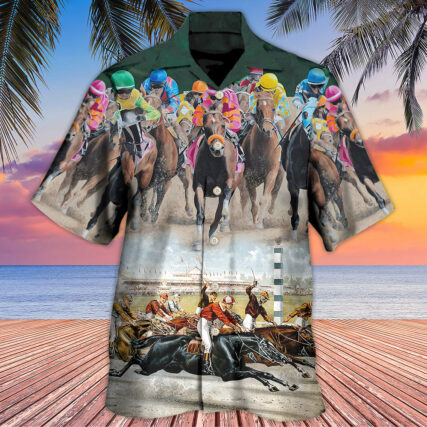 Horse Racing Great Horse Best Seat - Hawaiian Shirt - Owl Ohh - Owl Ohh