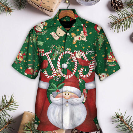Christmas Santa Claus Lover Joy Green Style - Hawaiian Shirt - Owl Ohh - Owl Ohh