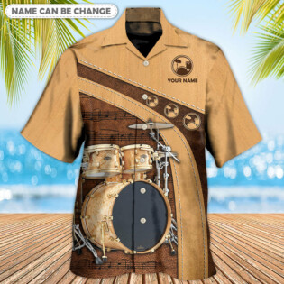 Drum An Old Drummer And A Lovely Lady Stick Personalized - Hawaiian Shirt - Owl Ohh - Owl Ohh