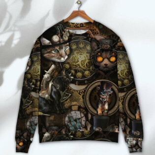 Cat Steampunk Art It's All About Magic - Sweater - Ugly Christmas Sweaters - Owl Ohh - Owl Ohh