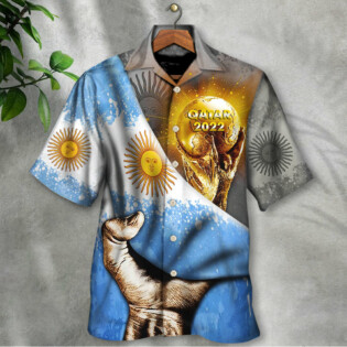 World Cup Qatar 2022 Argentina Will Be The Champion - Hawaiian Shirt - Owl Ohh - Owl Ohh