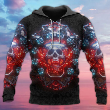 Skull Electric Dream Or Die - Hoodie - Owl Ohh - Owl Ohh