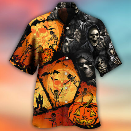 Halloween Skull Pumpkin Scary - Hawaiian Shirt - Owl Ohh - Owl Ohh